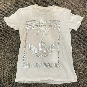 Adidas White Small Short Sleeve T Shirt